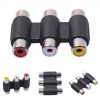 מתאם RCA נקבה נקבה להעברת תמונה קול מחיבור RCA זכר ל RCA נקבה