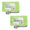 3 סוללות לטלפון אלחוטי 350mAh NiCd Panasonic HHR-P107 HHRP107
