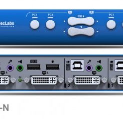 מטריצה KVM 2*2 עם חיבור DVI, תוצרת HSL
