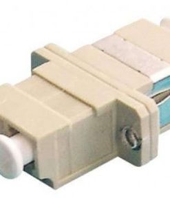 מתאם LC/UPC MM דופלקס נ-נ עם אוזניים לפאנל, אפור