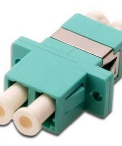 מתאם LC/UPC OM3 דופלקס נ-נ עם אוזניים לפאנל, טורקיז