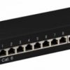 פנל תקשורת 12P CAT6 עם קונקטורים מסוכך