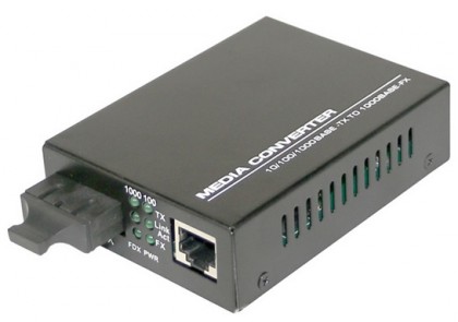 ממיר מדיה RJ45 10/100/1000 ל-SC MM עד 500 מטר