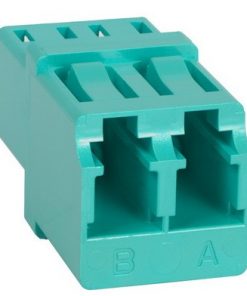 מתאם LC/UPC OM3 דופלקס נ-נ ללא אוזניים לפאנל, טורקיז