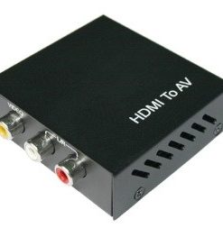 ממיר HDMI ל-AV 3xRCA מארז מתכת, איכותי