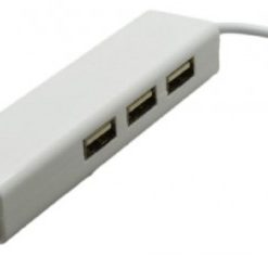 מתאם MICRO USB זכר - RJ45 LAN + רכזת + OTG