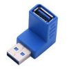 מתאם USB3.0 זוויתי זכר - נקבה (90 מעלות)