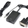 כבל ממיר VGA + אודיו PL3.5 ל-HDMI
