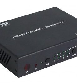 מטריצה HDMI2.0 4 IN 2 OUT + שלט V2.0