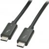 כבל THUNDERBOLT 3 TYPE C-C 40GBPS באורך 0.5 מטר