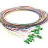 סט פיגטייל אופטי, 12 צבעים LC/APC SM 1.5M