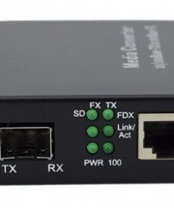 ממיר מדיה RJ45 10/100/1000 ל-SFP SLOT לא כולל SFP