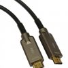 כבל HDMI2.0 AOC משוריין 50 מ' + הגנה לקונקטורים