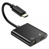 מתאם USB C לאודיו 3.5 מ"מ (לאוזניות) + טעינה