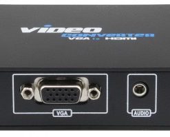 ממיר VGA+אודיו ל-HDMI, מתכתי איכותי עם ספק כוח