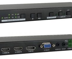 ממתג אוטומטי VGA+2*HDMI+DP לחדר ישיבות