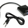 כבל ממיר HDMI TO VGA+AUDIO בשקית תלייה