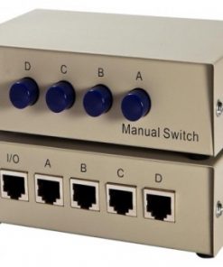 ממתג RJ45 מכני דו-כיווני 4:1