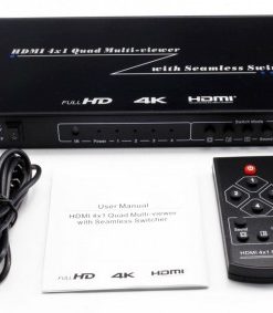 ממיר קוואד מ-4 כניסות HDMI ליציאה מפוצלת אחת 4K@30HZ