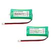 2 סוללות לטלפון אלחוטי4 50mAh NiCd Panasonic KX-TGA670B KXTGA670B
