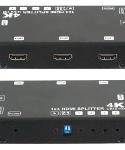 מפצל מוגבר HDMI ל-4 יציאות תומך 4K@60HZ HDCP1.4