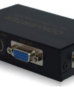 ממיר VGA ל-RCA/S-VIDEO/VGA מתכתי מתח USB