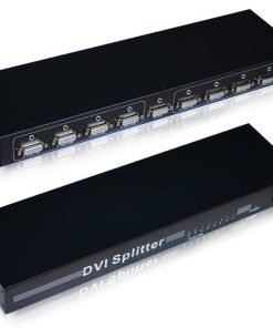 מפצל DVI +אודיו מוגבר ל-8 מסכים בו-זמנית
