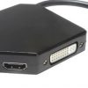 כבל MINI DP זכר - HDMI+DVI+VGA נקבות