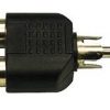 מתאם RCA זכר - 2xRCA נקבה