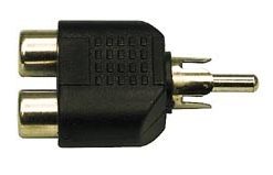 מתאם RCA זכר - 2xRCA נקבה