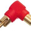 מתאם RCA זוויתי מוזהב - אדום