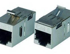 מתאם RJ45 CAT6 נקבה-נקבה מסוכך לקיסטון