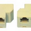 מפצל RJ45 נקבה ל-2 נקבות RJ45 - קיים במלאי