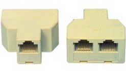 מפצל RJ45 נקבה ל-2 נקבות RJ45 - קיים במלאי