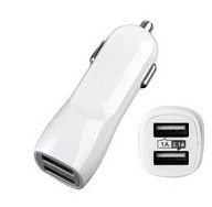 מטען 2xUSB לרכב 12 וולט 1A+2.1A
