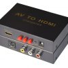 ממיר 3xRCA+SV -> HDMI, תומך 1080P