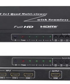 ממיר קוואד מ-4 כניסות HDMI ליציאה מפוצלת אחת 1080P