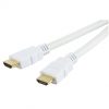 כבל HDMI2.0 מוזהב לבן באורך 2 מטר