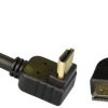 כבל HDMI2.0 מוזהב, צד אחד 90 מעלות, 5מ