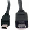כבל USB תקע C זכר -  MINI B זכר 1 מטר