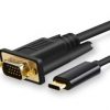 כבל USB C זכר ל-VGA זכר 1.8מ'