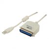 כבל ממיר USB - פרללי CN36 אורך 1.8 מטר
