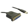כבל ממיר USB - פרללי DB25 אורך 1.8 מטר