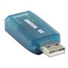 מתאם אודיו USB לאזניות+מיקרופון בבליסטר