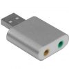מתאם אודיו USB אלומיניום איכותי בבליסטר