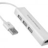 מתאם USB2.0 - LAN RJ45 + 3*USB2.0 HUB