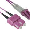 מגשר MM OM4 דופלקס LC-SC אורך 10מ