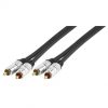 כבל אודיו 2xRCA איכותי 2.5 מטר HQ
