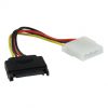 כבל MOLEX נקבה- SATA זכר, לכונן ישן 0.15