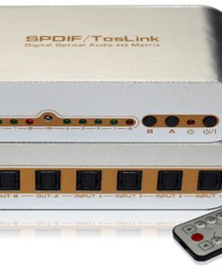 מטריצה אופטי SPDIF 4 IN 2 OUT + שלט